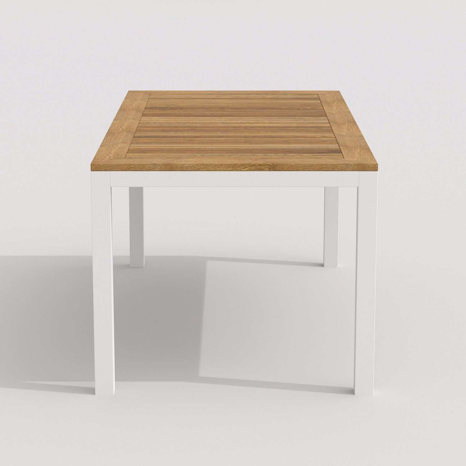 Стол обеденный ТЕЛЛА  из тика 180x90 белый