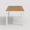 Стол обеденный ТЕЛЛА  из тика 180x90 белый